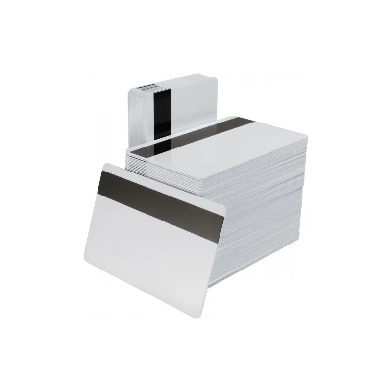 TARJETAS DE PVC BLANCAS CON BANDA MAGNETICA HICO CR80.30