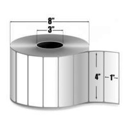 Zebra 10010244 4" x 1" Z-Perform 2000T Labels - c3mayorista.com