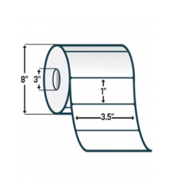 Zebra 10010243 ZPerform 2000T Medida 3.5" x 1"