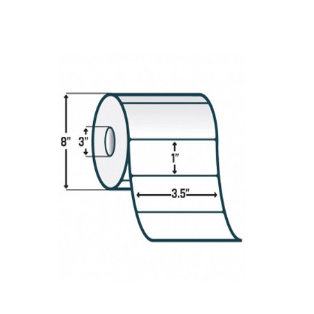 Zebra 10010243 ZPerform 2000T Medida 3.5" x 1"