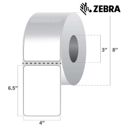 Zebra 10021229 Rollos 4" x 6.5" Etiquetas Z-Perform 1500T
