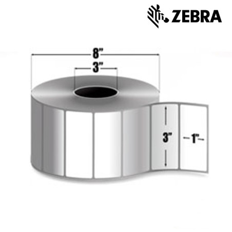 Zebra 10000303 Rollos 3" x 1" Zebra Z-Perform 1000D