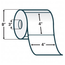 Zebra 10028311 Etiquetas 4"x4" Z-Perform 1000D Termico Directo