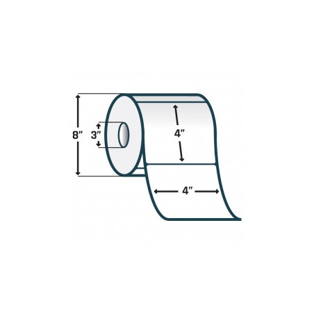 Zebra 10028311 Etiquetas 4"x4" Z-Perform 1000D Termico Directo