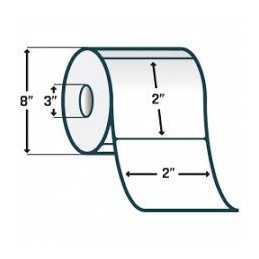 Zebra 10028310 Etiquetas Z-Perform 1000D de 2" x 2"