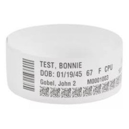 Zebra 10006999K Brazaletes Blancos Infantil | c3mayorista.com