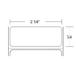 Zebra 10009524 Etiquetas 2.25" x 0.75" Z-SELECT 4000T