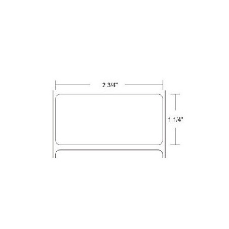 83260 - Zebra 2.75" x 1.25" Z-SELECT 4000T
