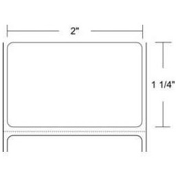 18940 - Zebra Etiquetas 2" x 1.25" Z-ULTIMATE 3000T blanco