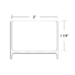 18925 - Zebra Etiquetas 2" x 1.25" POLYPRO 3000T
