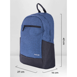 TechZone TZLBP16 Backpack Basic Black | MOCHILAS C3MAYORISTA.COM