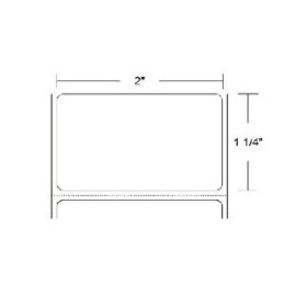 10003860 - Zebra Etiquetas 2" x 1.25" 8000T CLING Blanco