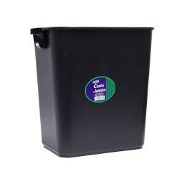 CESTO DE BASURA JUMBO NEGRO C/ASAS