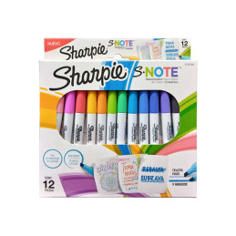 MARCA TEXTOS DELGADO SURTIDO CON 12 SNOTE SHARPIE