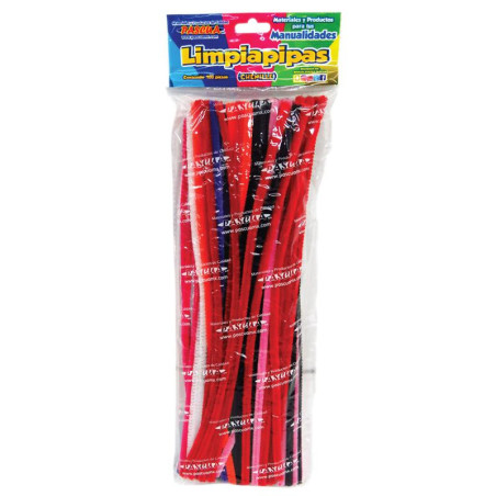 LIMPIA PIPAS SURTIDO C/100 PASCUA BOLSA