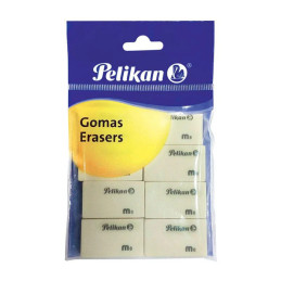 BORRADOR BLANCO C/8 BOLSA PELIKAN