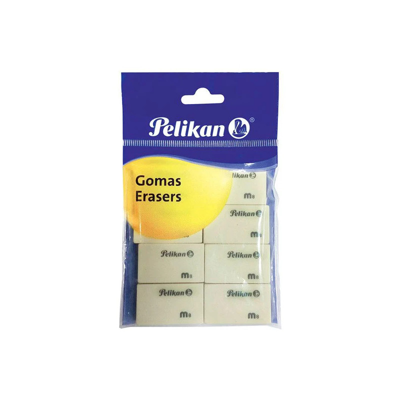 BORRADOR BLANCO C/8 BOLSA PELIKAN