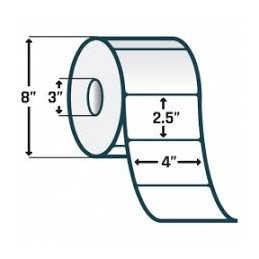 10002627 - Zebra Etiquetas 4" x 2.5" Z-ULTIMATE 4000T