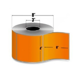 10006208-4 - Zebra Etiquetas 4" x 6" Z-PERFORM 2000T NARANJA