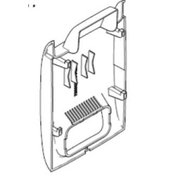 Zebra P1094879-060 - Kit panel trasero una cara ZC100