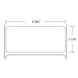 72282 - Zebra Etiquetas 2.75" x 1.25" Z-SELECT 4000T