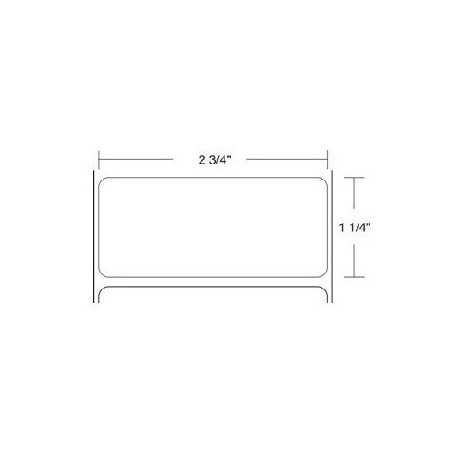 72282 - Zebra Etiquetas 2.75" x 1.25" Z-SELECT 4000T