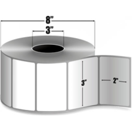 72285 - Zebra 3" x 2" Z-SELECT 4000T Rollo de Etiquetas