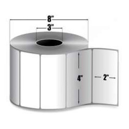 72290 - Zebra Etiquetas 4" x 2.50" Z-SELECT 4000T