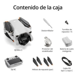 DJI Mini 3 DJI-RC Dron 4K HDR 38 minutos vuelo Distancia 10 Km