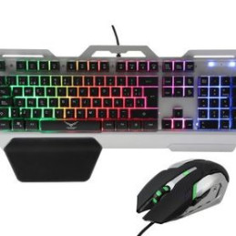Kit de Teclado y Mouse Gaming 🎮 Naceb Technology NA-0911 USB Negro