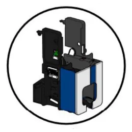 EVOLIS S10187 TOLVA DE SALIDA AZUL