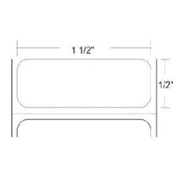 Zebra 10008511 etiquetas 1.5" x 0.50" Z-ULTIMATE 2000T