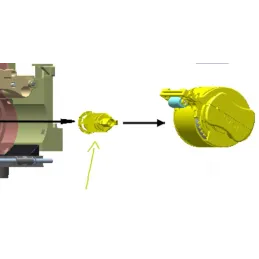 ZEBRA 105936G-528 Kit Spindle para Cassette Inferior ZXP serie 7