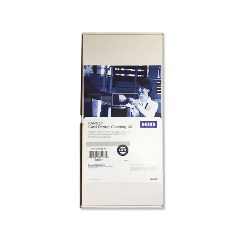 Kit Limpieza Fargo 86177 Completo: Tarjetas Adhesivas, Largas y Hisopos | Compatible DTC1500/DTC4000