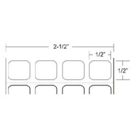 10011971 - Zebra Etiquetas 0.50" x 0.50" Z-ULTIMATE 2000T