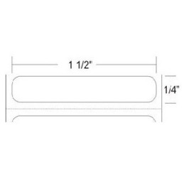 10008529 - Zebra Etiquetas 1.50" x 0.25" Z-SUPREME 4000T