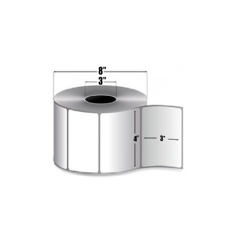 10008531 - Zebra Etiquetas 4" x 3" POLYPRO 4000T